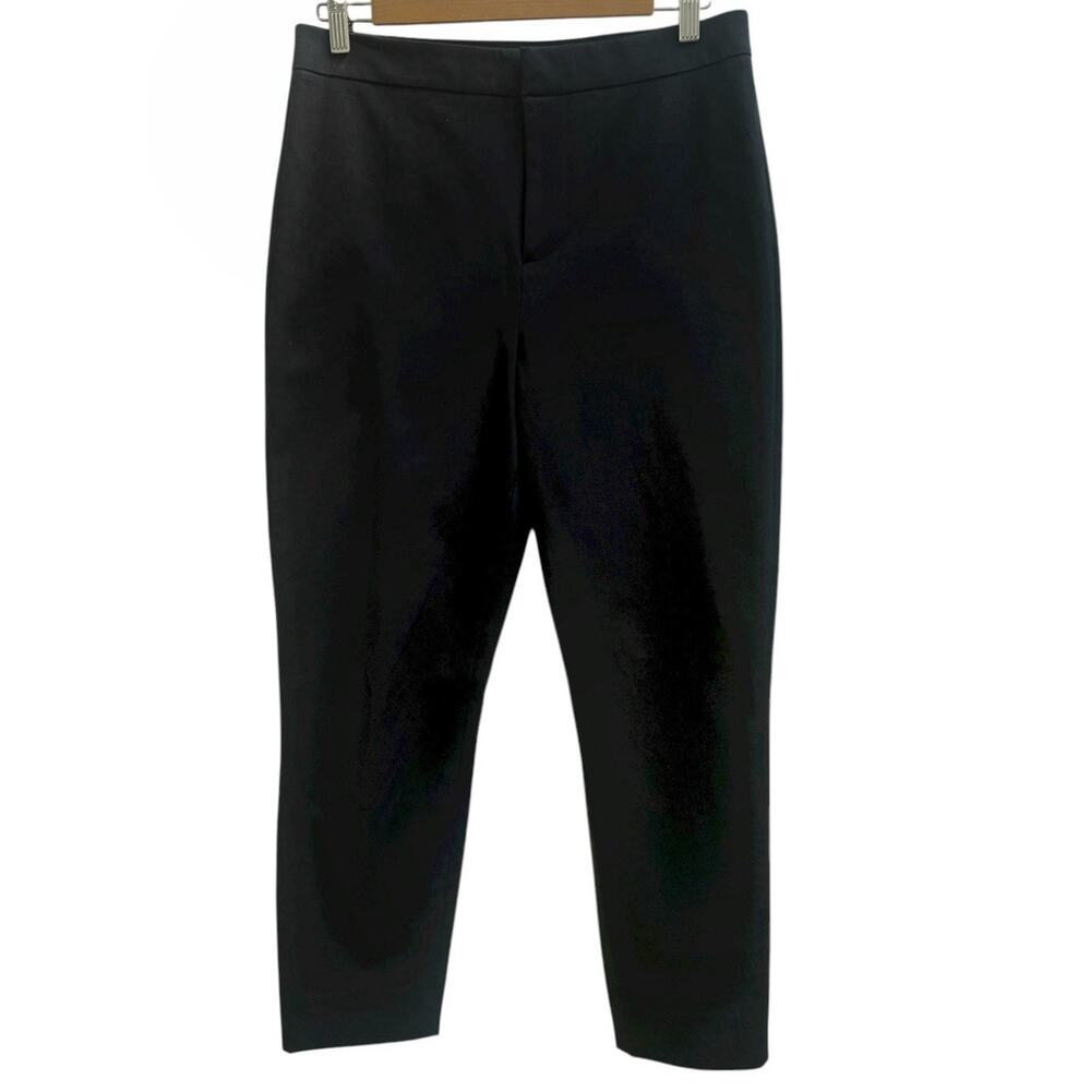 Everlane The Fixed Waist Stretch Cotton Pant Black Sz 8 Workwear Business Casual